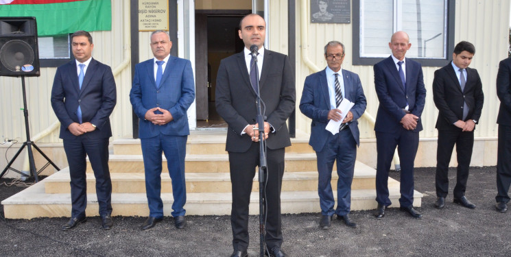 Axtaçı kəndində yeni tikilmiş modul tipli ümumi orta məktəbin açılış mərasimi keçirilib.
